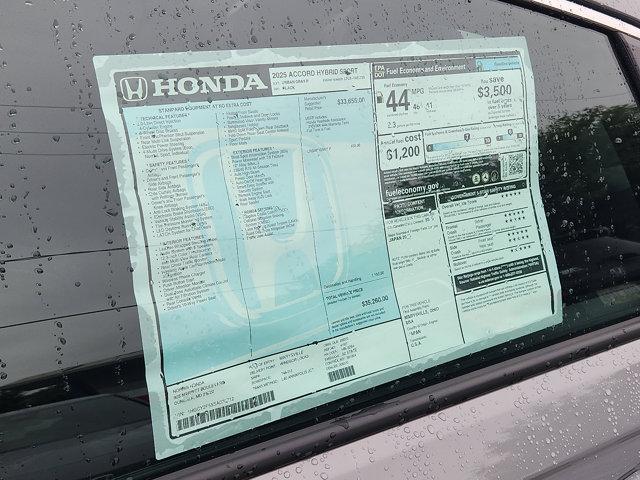 new 2025 Honda Accord Hybrid car, priced at $33,655
