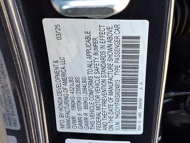 new 2025 Honda Accord car, priced at $30,774