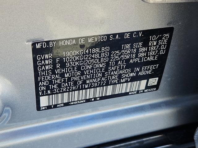 new 2026 Honda HR-V car, priced at $31,517