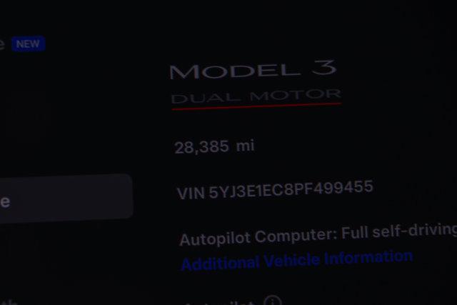 used 2023 Tesla Model 3 car, priced at $31,995