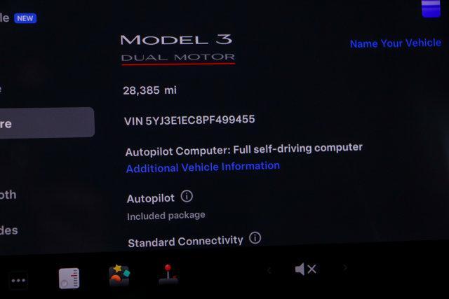 used 2023 Tesla Model 3 car, priced at $31,995