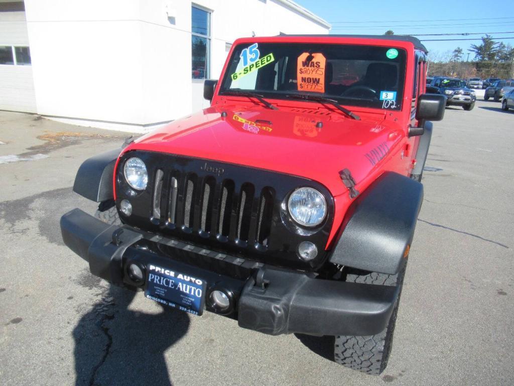 used 2015 Jeep Wrangler Unlimited car, priced at $16,995