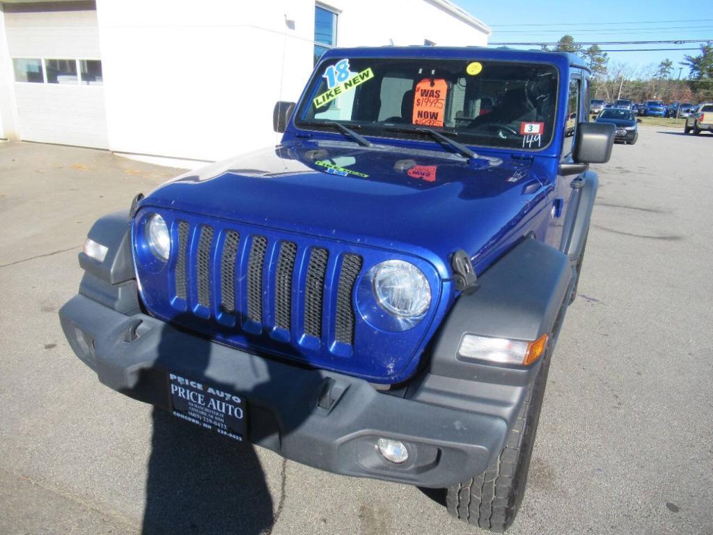 used 2018 Jeep Wrangler car, priced at $17,995