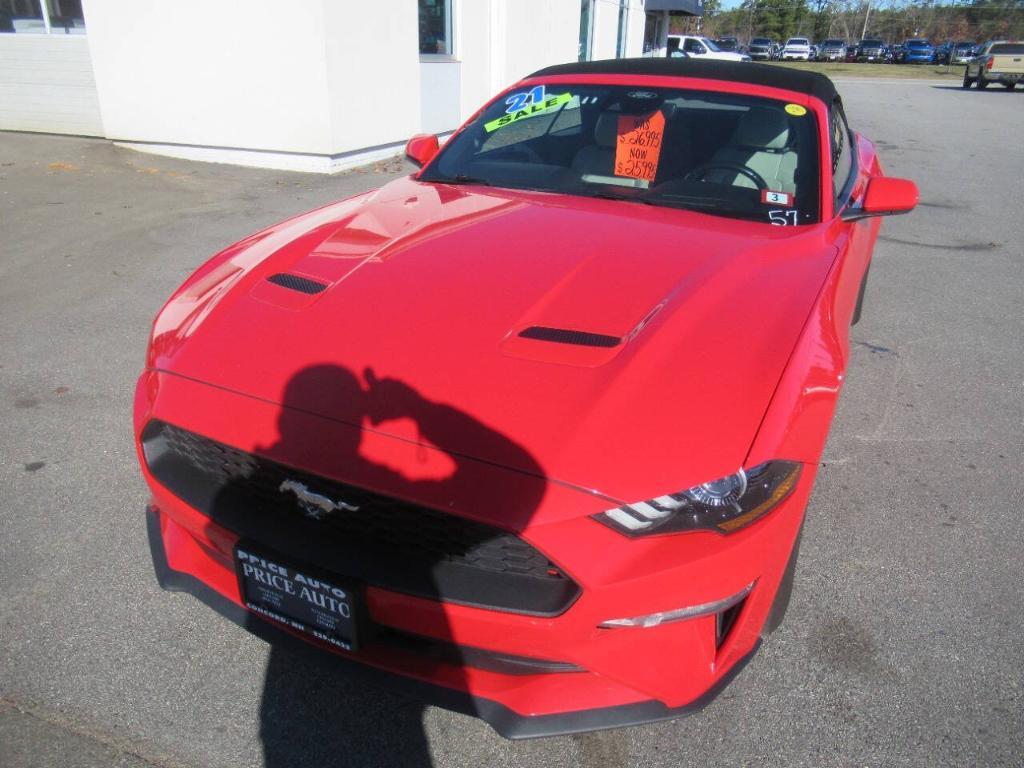 used 2021 Ford Mustang car, priced at $22,995