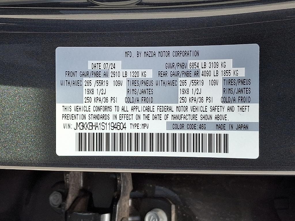 new 2025 Mazda CX-90 car, priced at $52,295