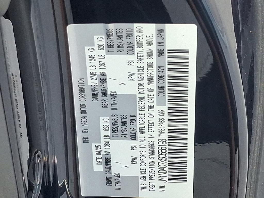 new 2025 Mazda MX-5 Miata car, priced at $34,565
