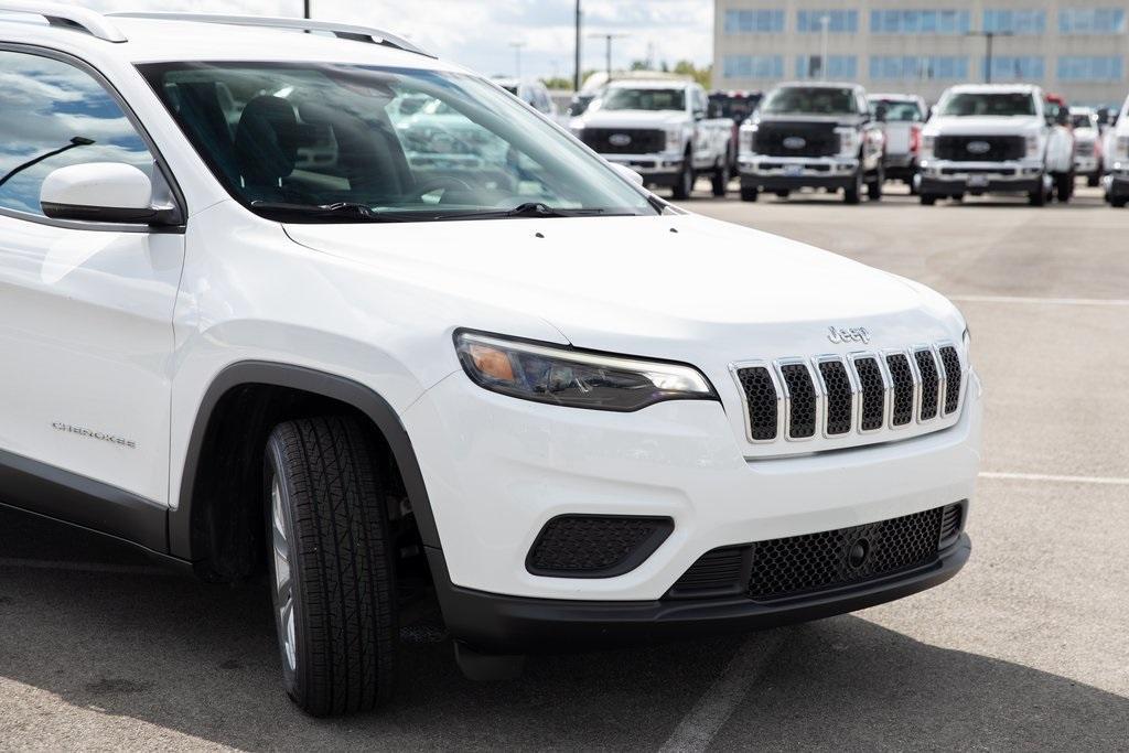 used 2021 Jeep Cherokee car, priced at $17,500