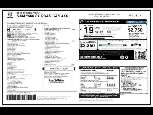 used 2016 Ram 1500 car, priced at $12,950
