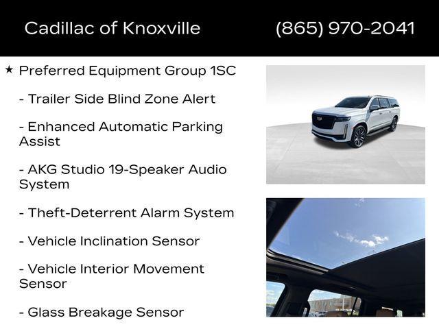 used 2021 Cadillac Escalade ESV car, priced at $73,798