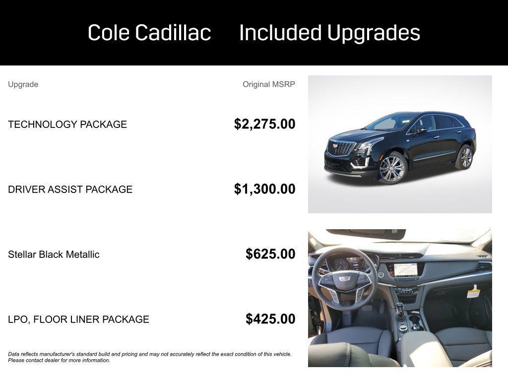 new 2025 Cadillac XT5 car, priced at $57,715