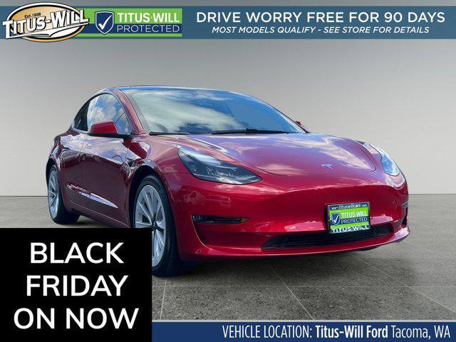 used 2021 Tesla Model 3 car, priced at $27,645