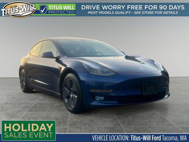 used 2021 Tesla Model 3 car, priced at $29,999