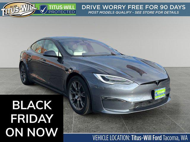 used 2022 Tesla Model S car, priced at $53,999