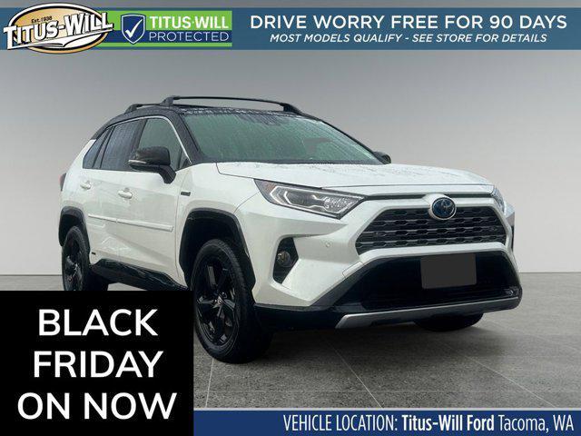 used 2019 Toyota RAV4 Hybrid car, priced at $34,999