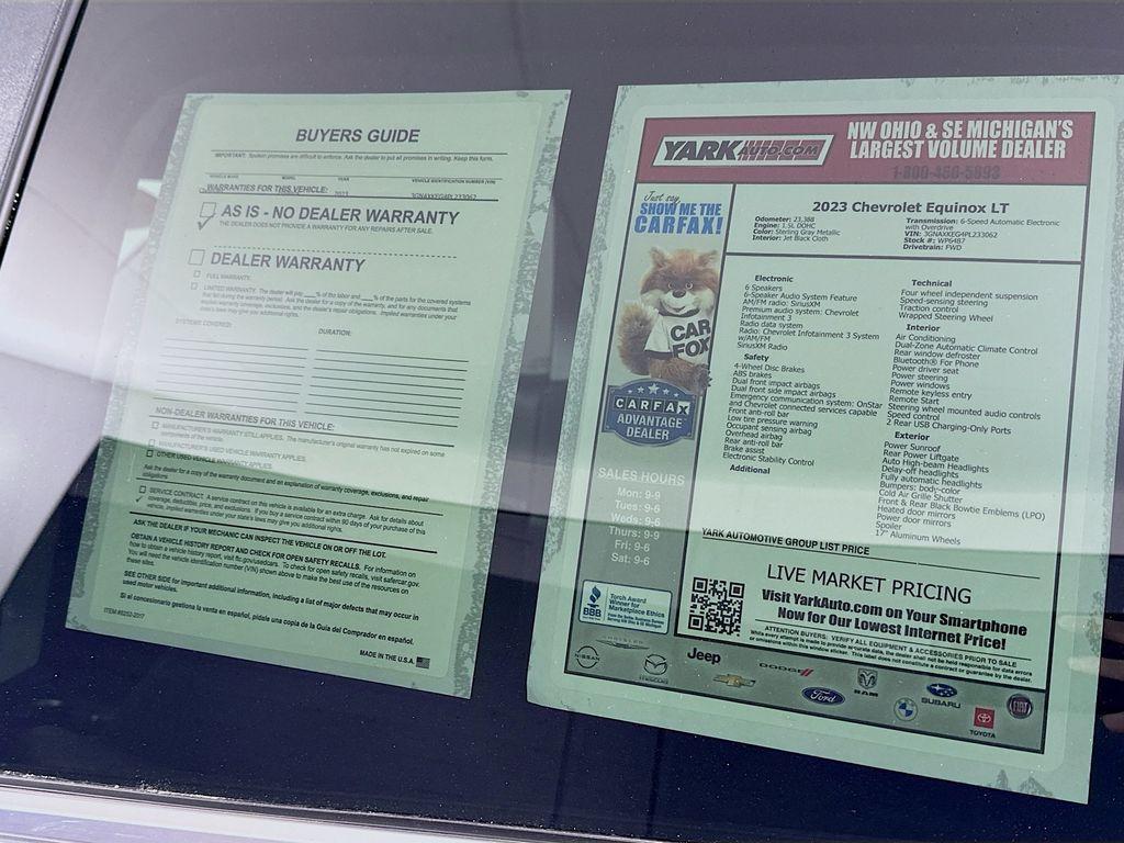 used 2023 Chevrolet Equinox car, priced at $22,275