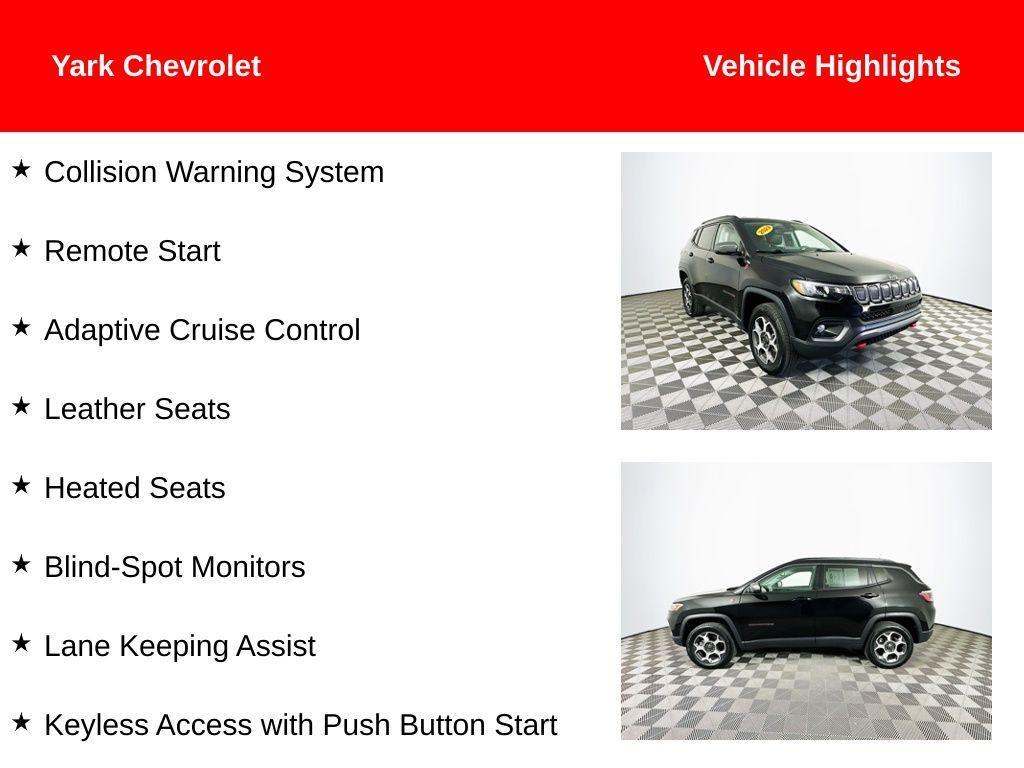 used 2022 Jeep Compass car, priced at $22,070