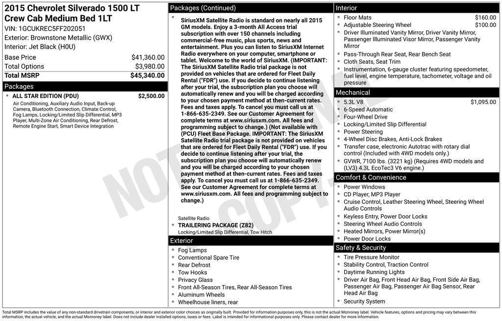 used 2015 Chevrolet Silverado 1500 car, priced at $17,990