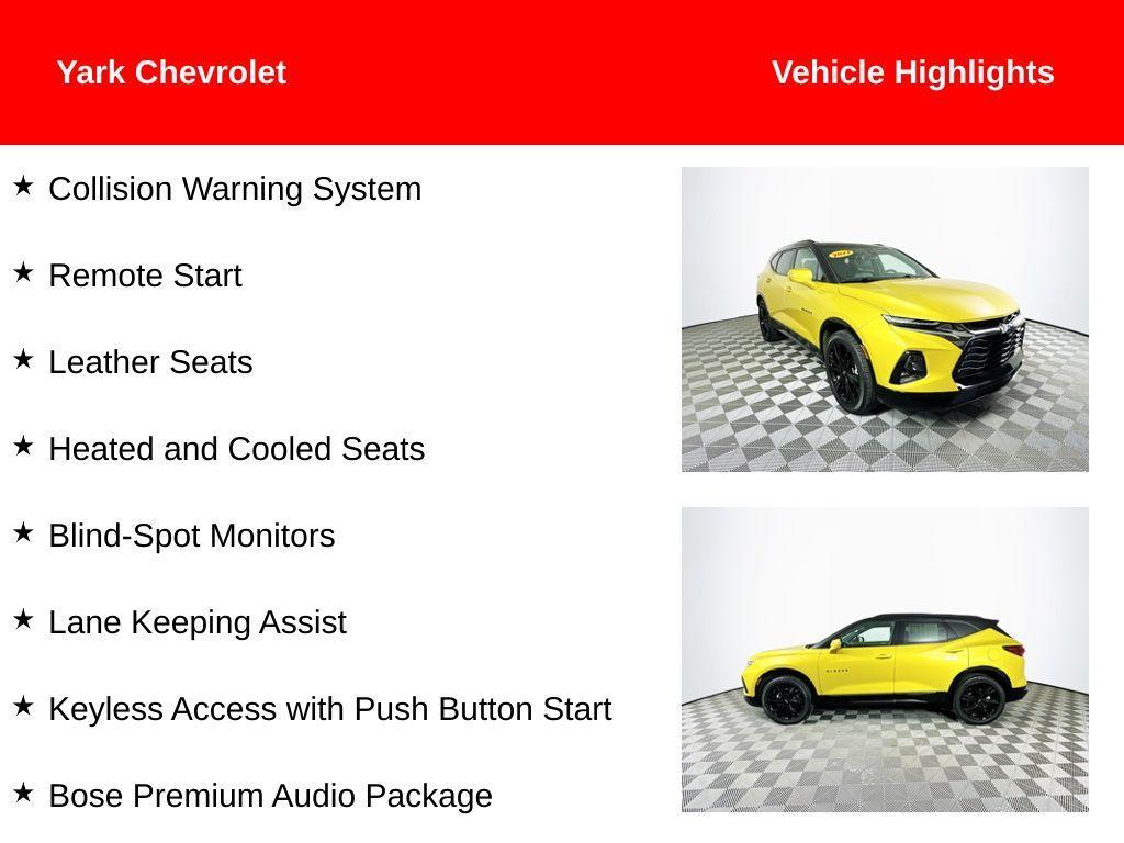 used 2022 Chevrolet Blazer car, priced at $34,230