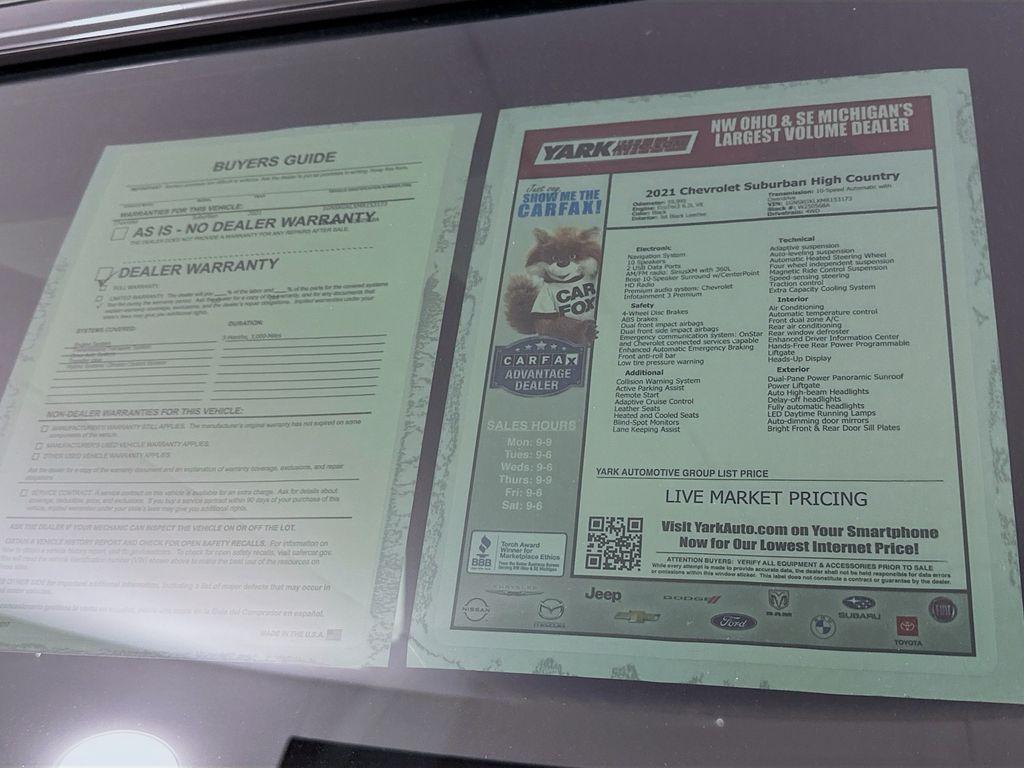 used 2021 Chevrolet Suburban car, priced at $51,998