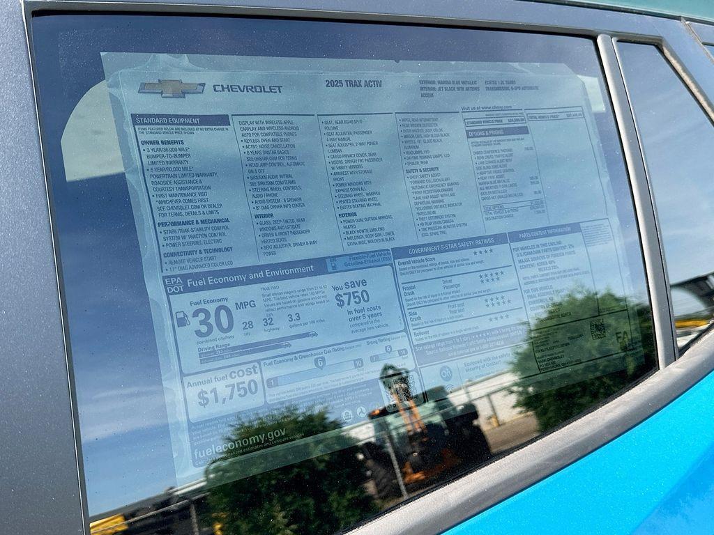 new 2025 Chevrolet Trax car, priced at $27,445
