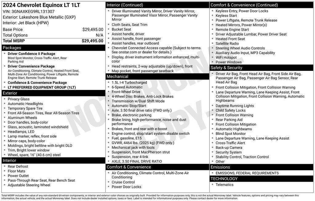 used 2024 Chevrolet Equinox car, priced at $23,997