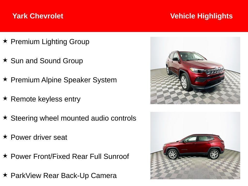 used 2022 Jeep Compass car, priced at $21,498