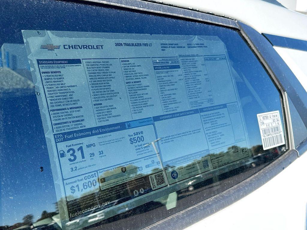new 2026 Chevrolet TrailBlazer car, priced at $31,500