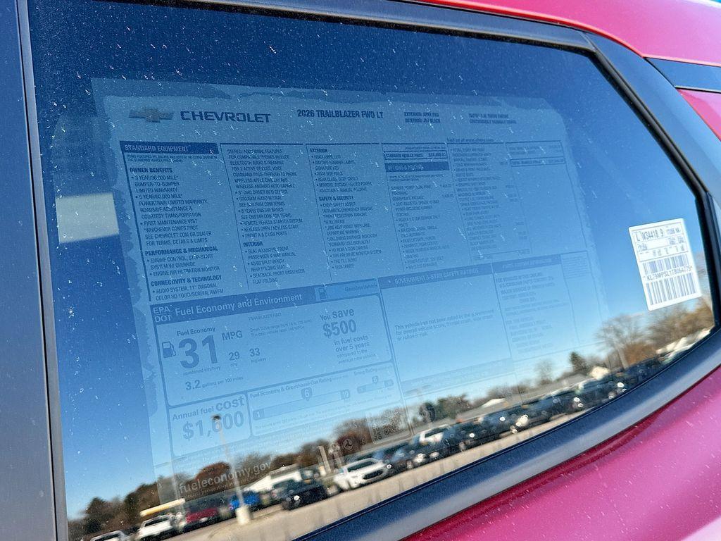 new 2026 Chevrolet TrailBlazer car, priced at $31,650