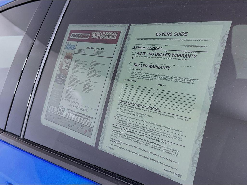 used 2024 GMC Terrain car, priced at $31,498