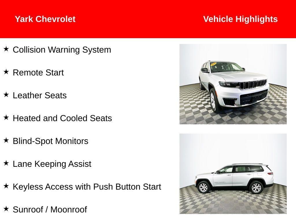 used 2022 Jeep Grand Cherokee L car, priced at $30,000