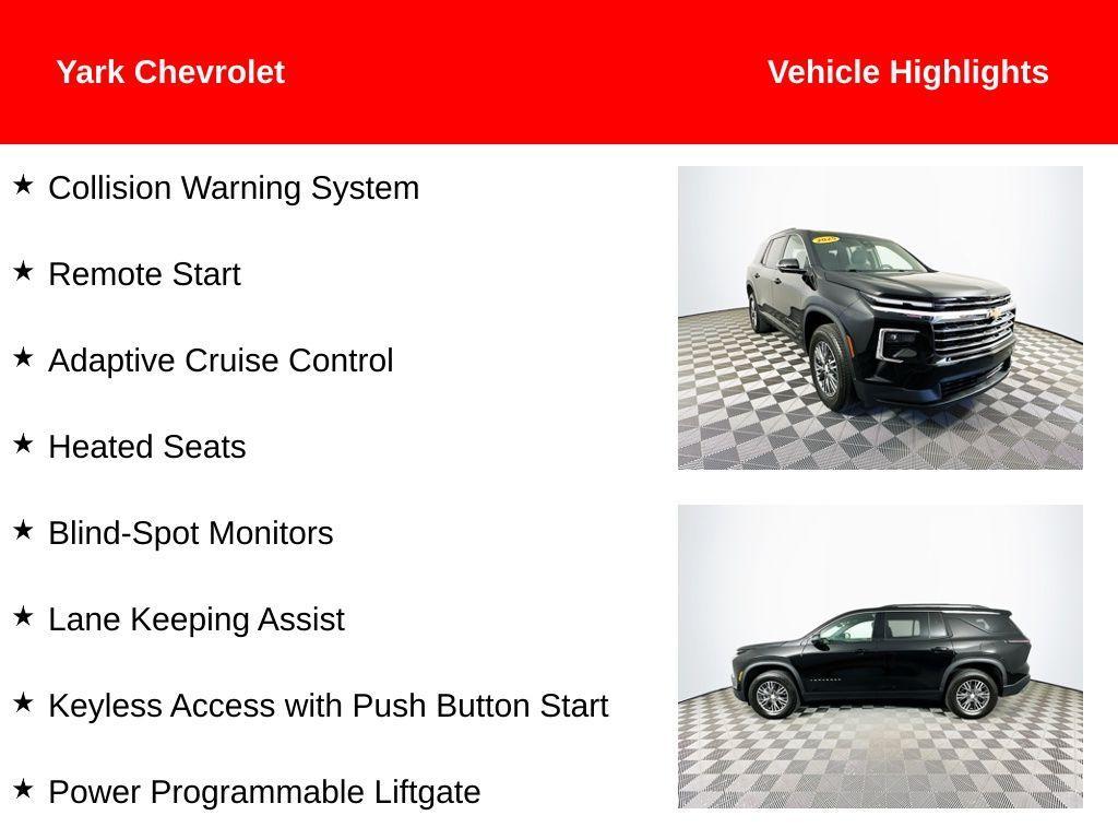 used 2025 Chevrolet Traverse car, priced at $42,990