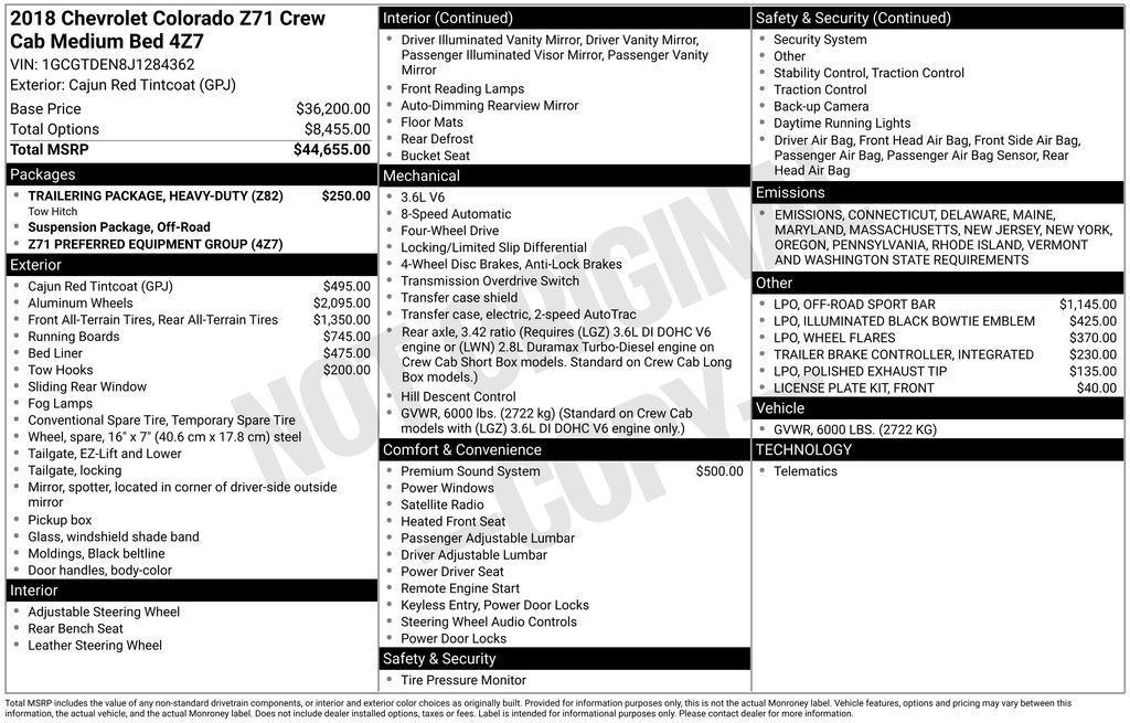 used 2018 Chevrolet Colorado car, priced at $22,597