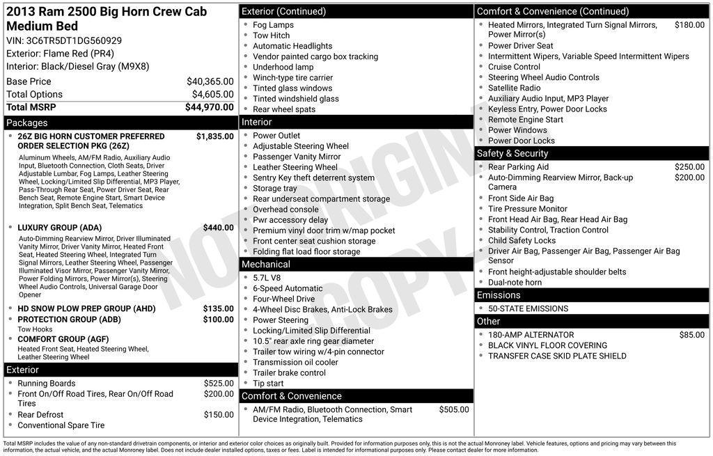 used 2013 Ram 2500 car, priced at $19,315
