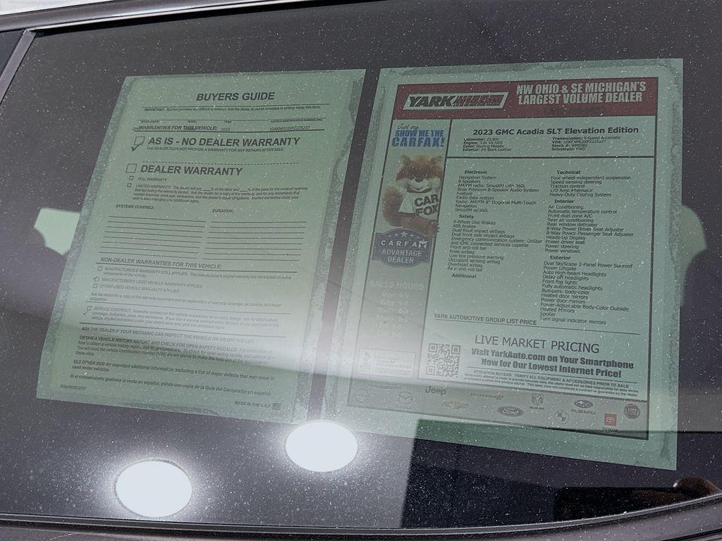 used 2023 GMC Acadia car, priced at $33,512