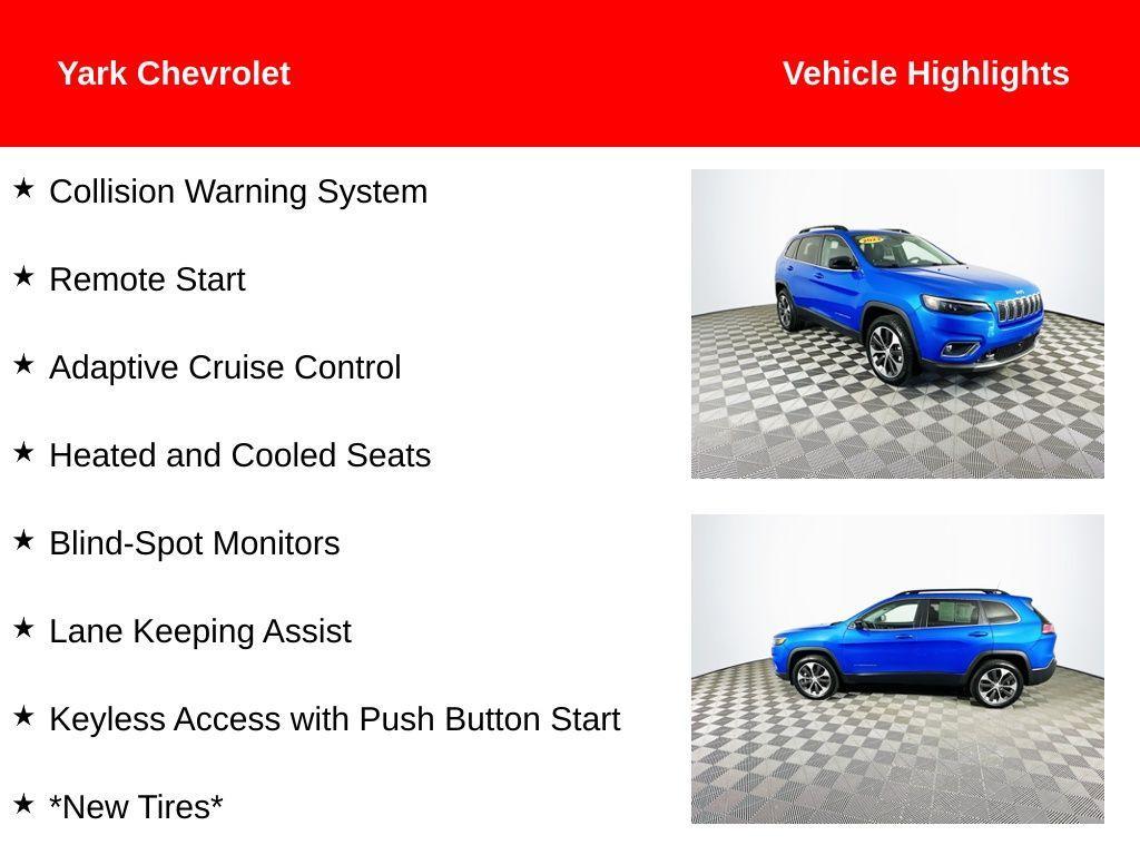 used 2022 Jeep Cherokee car, priced at $27,674