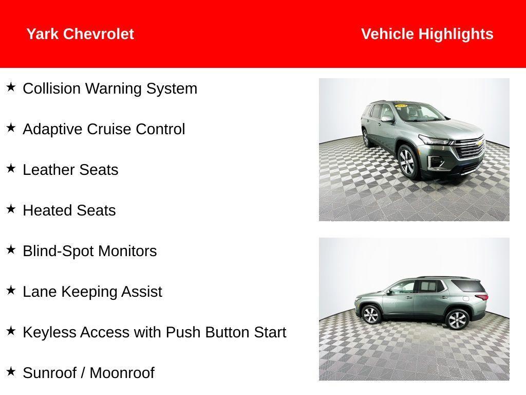 used 2022 Chevrolet Traverse car, priced at $31,500