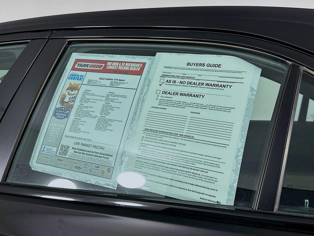 used 2022 Cadillac CT4 car, priced at $30,425
