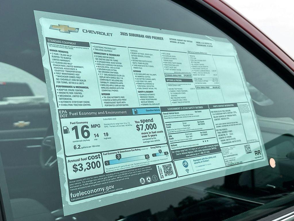 new 2025 Chevrolet Suburban car, priced at $85,905