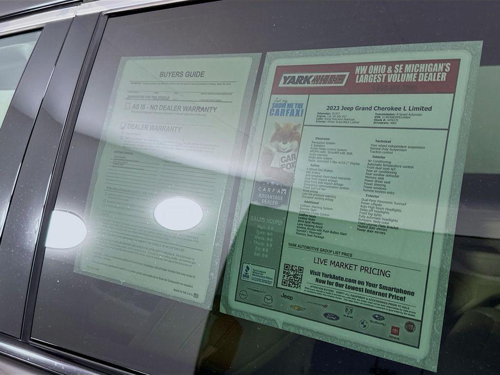 used 2023 Jeep Grand Cherokee L car, priced at $30,100