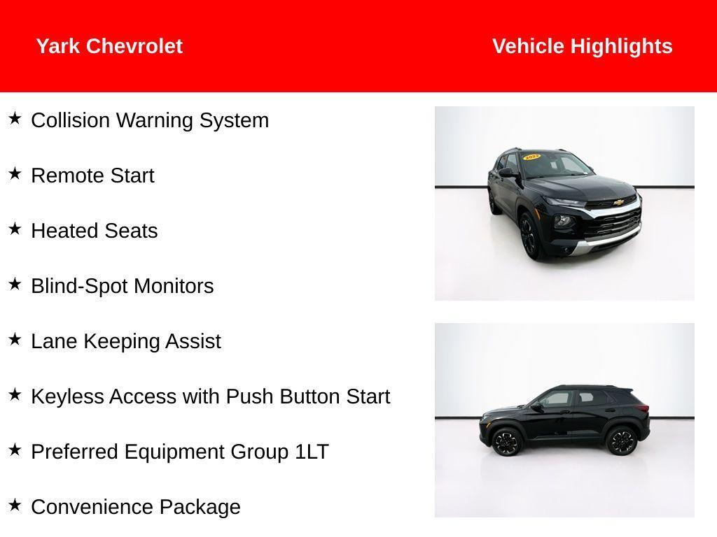 used 2022 Chevrolet TrailBlazer car, priced at $21,324