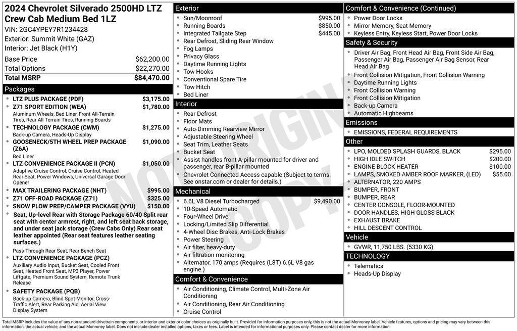 used 2024 Chevrolet Silverado 2500 car, priced at $66,595