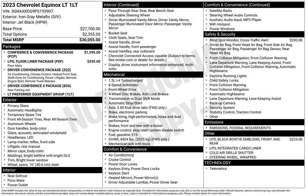 used 2023 Chevrolet Equinox car, priced at $23,587