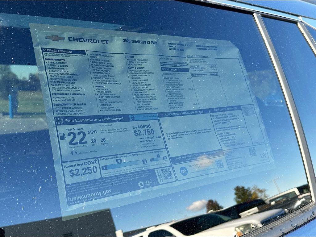 new 2026 Chevrolet Traverse car, priced at $46,845