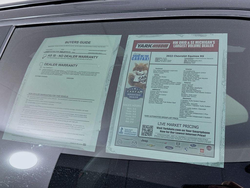 used 2022 Chevrolet Equinox car, priced at $23,712
