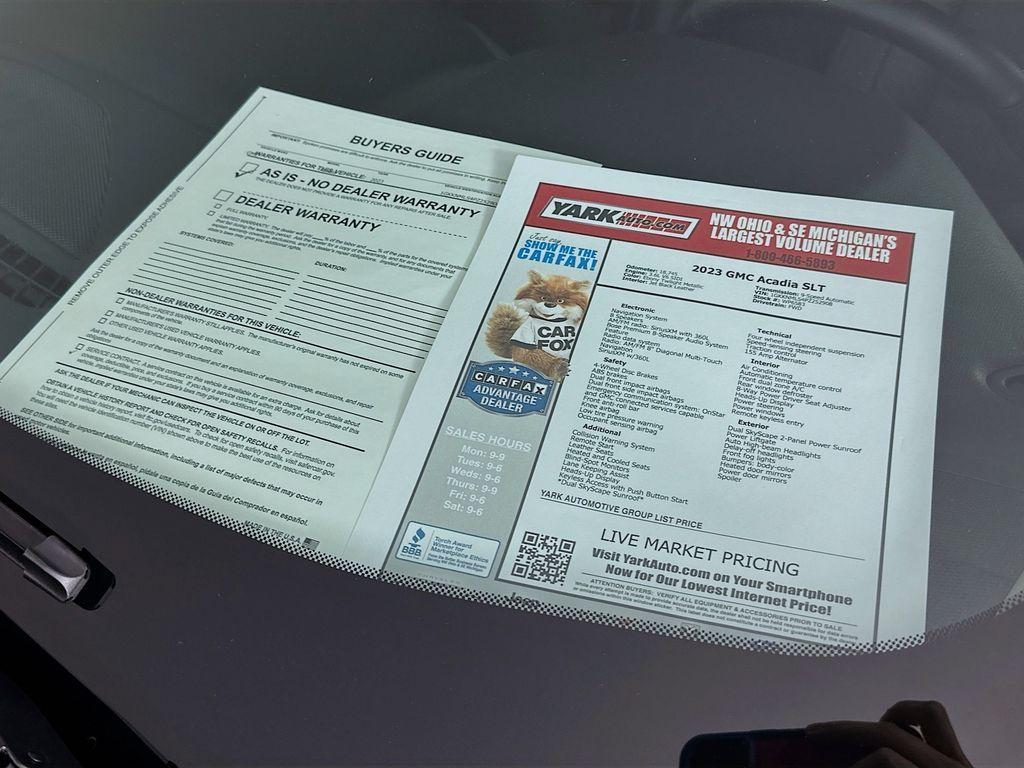 used 2023 GMC Acadia car, priced at $32,900
