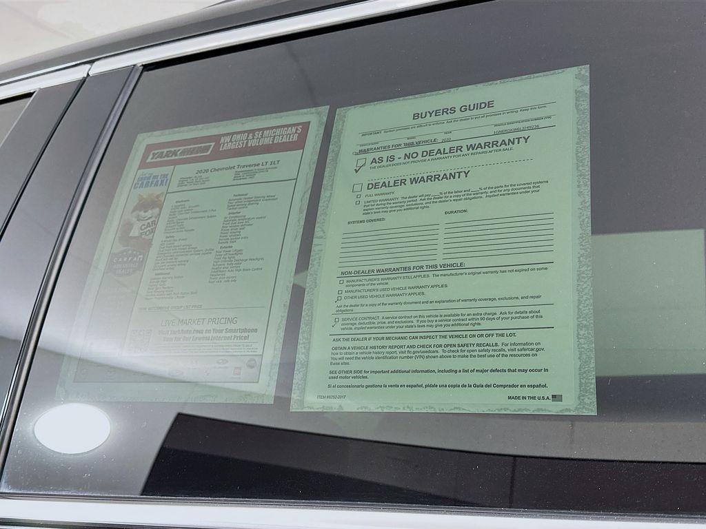 used 2020 Chevrolet Traverse car, priced at $20,833