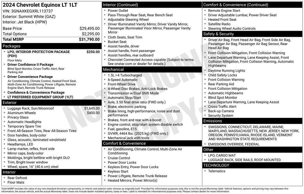 used 2024 Chevrolet Equinox car, priced at $23,575