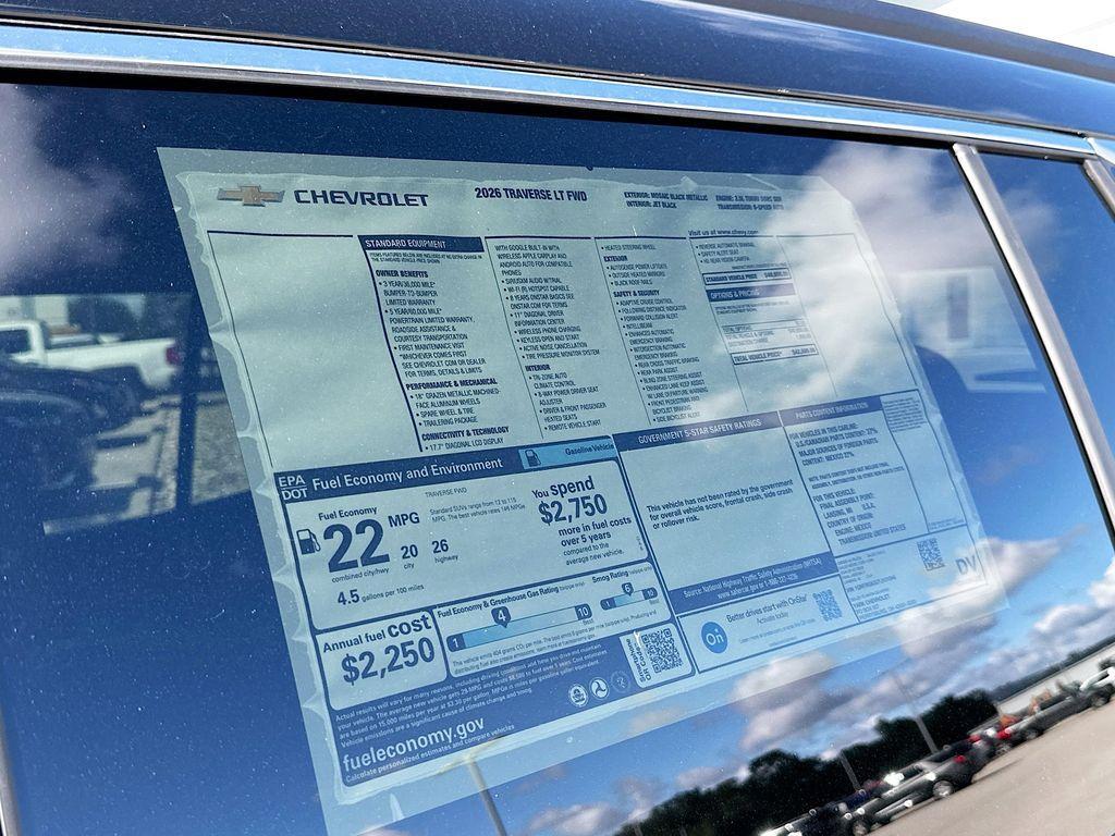 new 2026 Chevrolet Traverse car, priced at $42,695