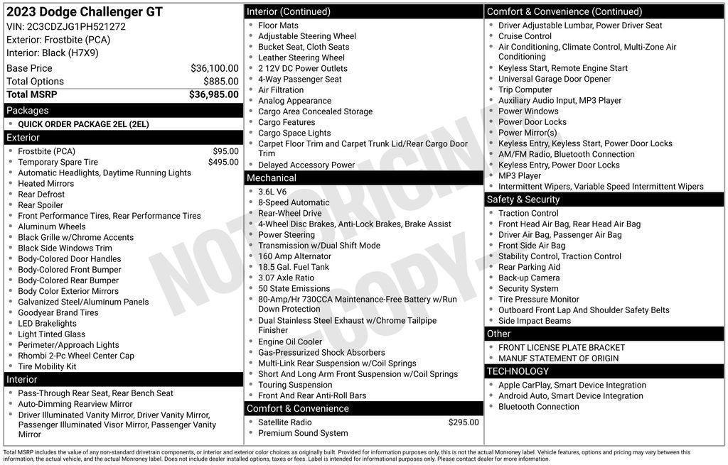 used 2023 Dodge Challenger car, priced at $24,250