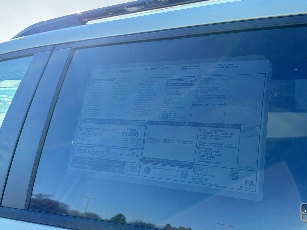 new 2026 Chevrolet Equinox car, priced at $37,325